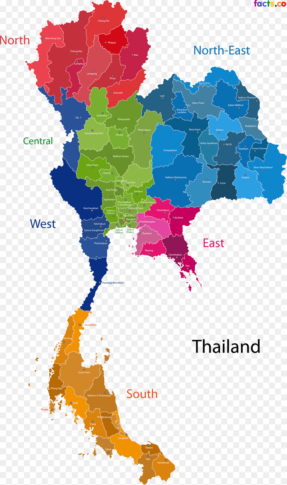 Thumb Thailand Map Vector Atlas, Chart, Diagram, Plot Free Transparent Png
