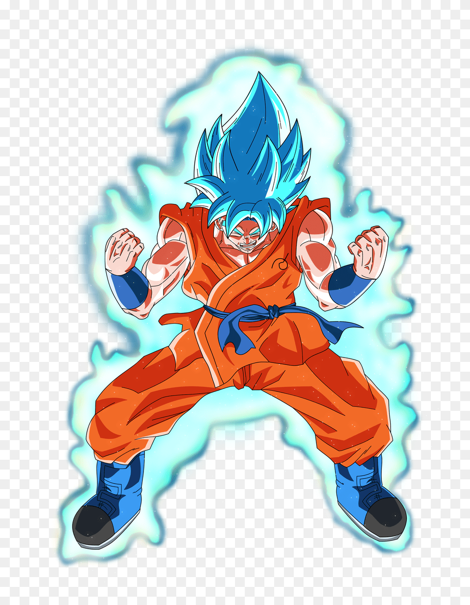 Thumb Transparent Goku Power Up, Art, Book, Comics, Graphics Png Image