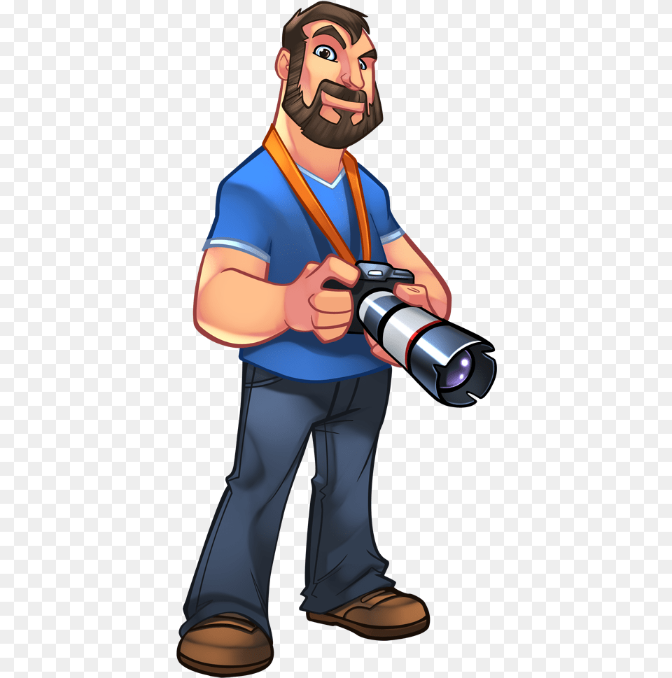 Thumb Photographer Cartoon, Person, Photography, Adult, Male Free Transparent Png