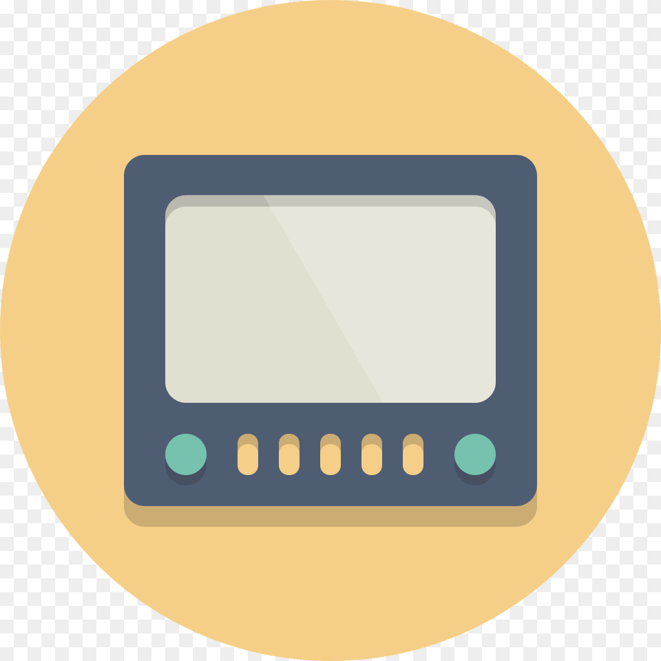 Thumb Tv Circle Icon, Electronics, Screen, Computer Hardware, Hardware Free Png