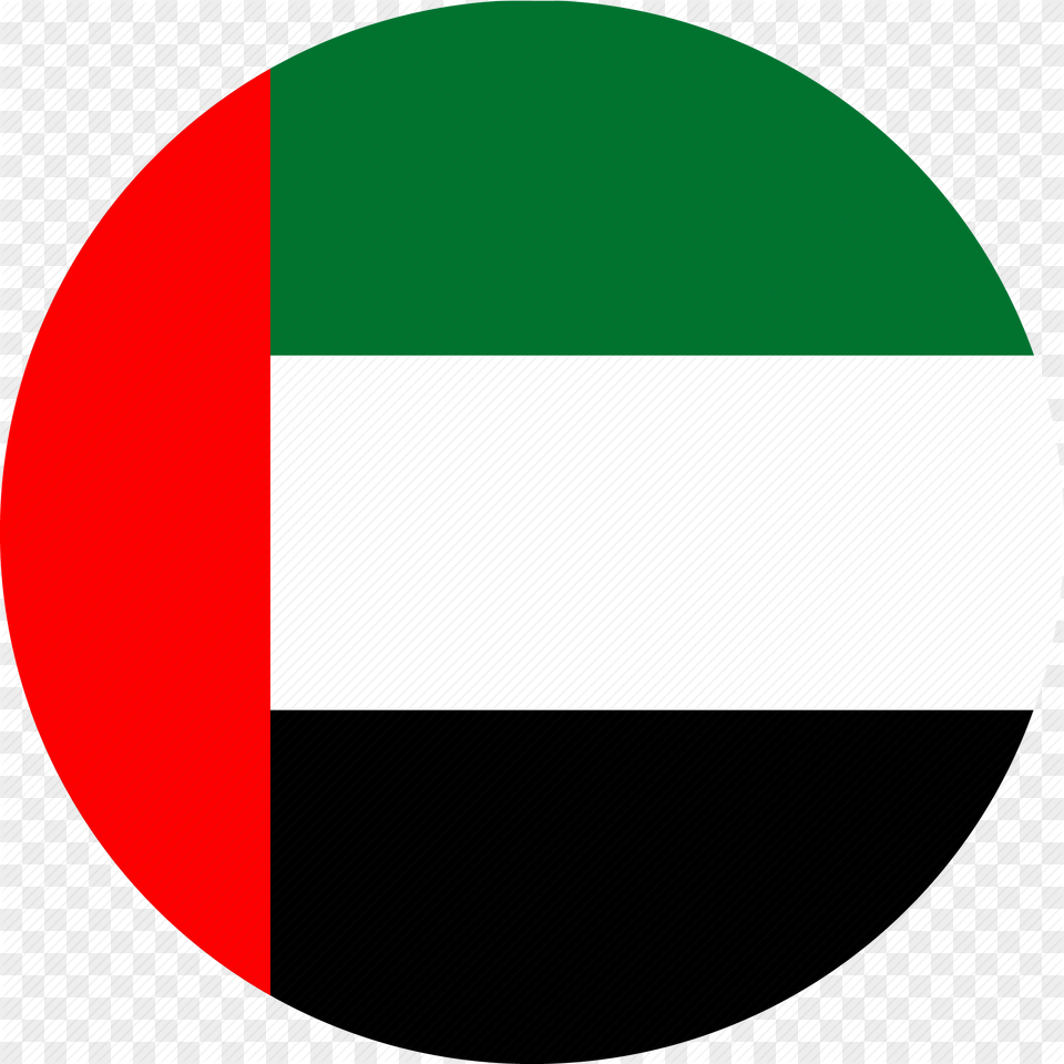 Thumb United Arab Emirates Flag Icon, Logo, Disk Png Image