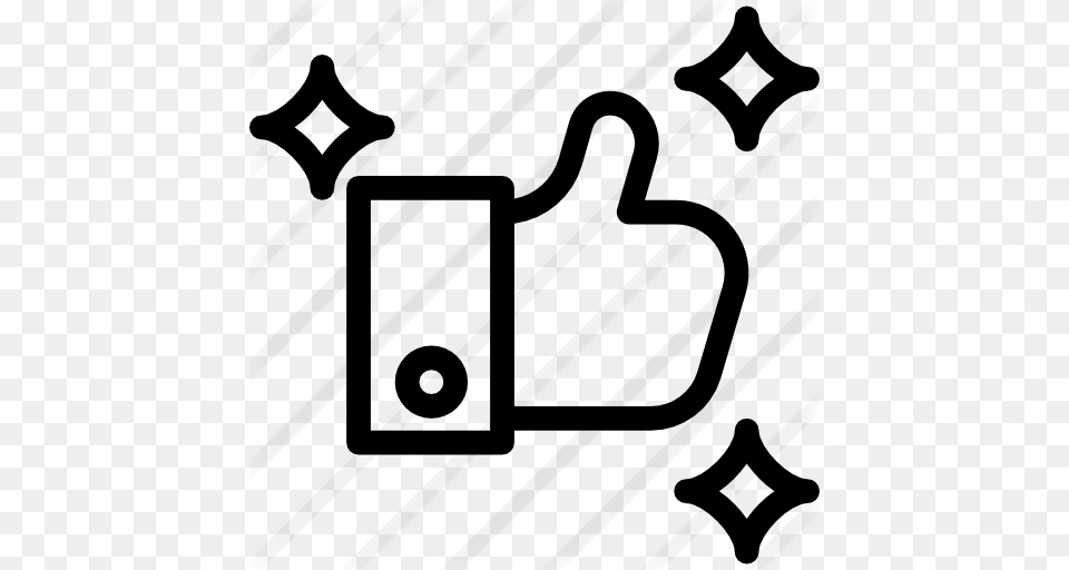 Thumb Up, Gray Png