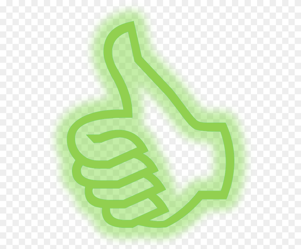 Thumb Up Green Stickpng Green Thumbs Up Background, Light, Text Png