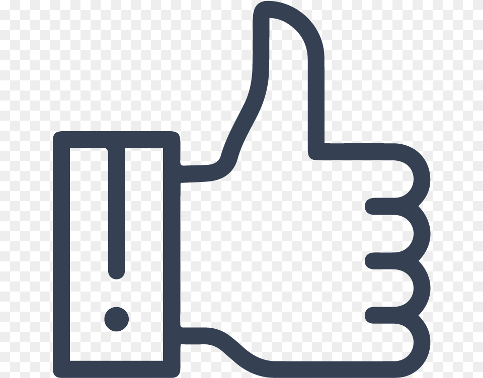 Thumb Up Line Icon, Adapter, Clothing, Electronics, Glove Free Png Download