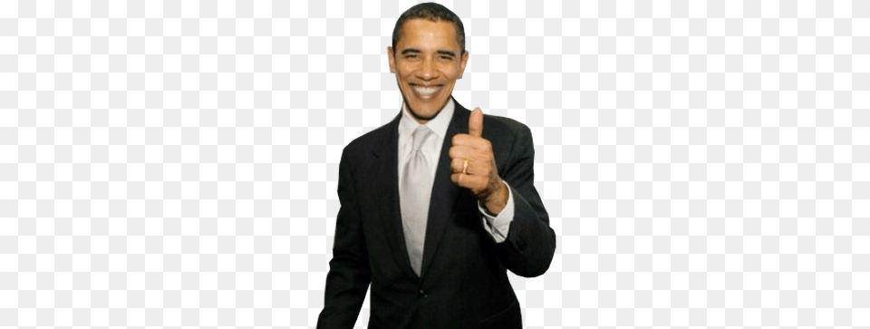 Thumb Up Obama Obama Thumbs Up, Hand, Person, Thumbs Up, Formal Wear Free Transparent Png