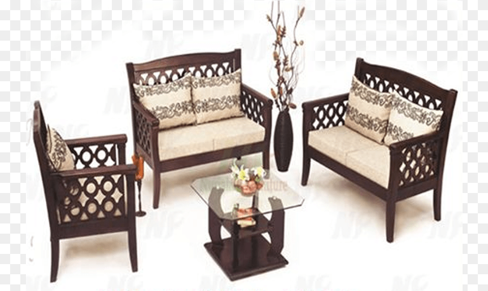 Thumb Wooden Sofa Set Designs In Bangladesh, Table, Coffee Table, Couch, Cushion Free Png