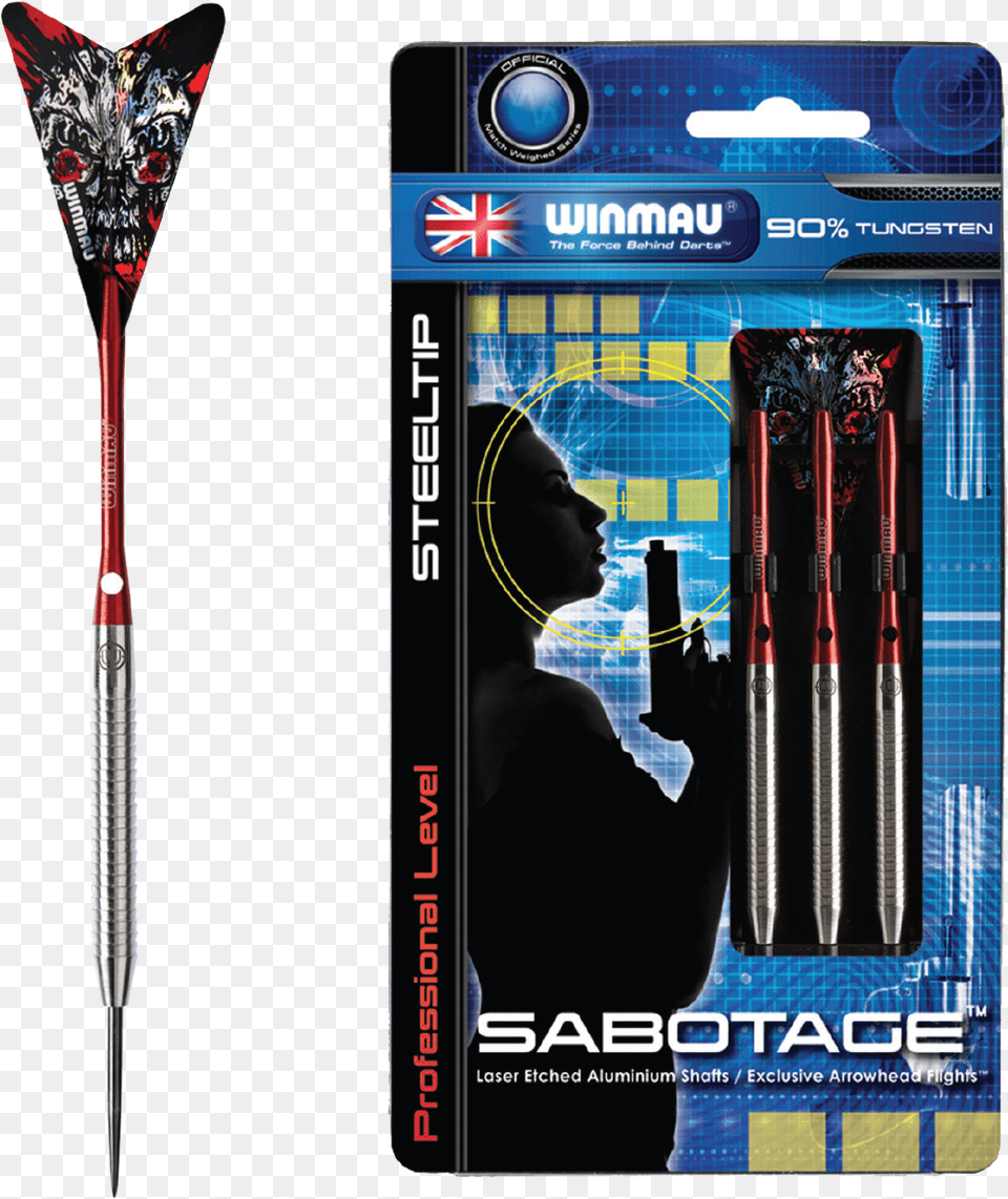 Thumbnail Dart Winmau Sabotage Tungsten Darts, Adult, Female, Person, Woman Free Png Download