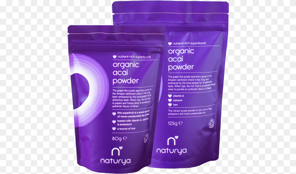 Thumbnail Of Organic Acai Powder Naturya Acai Powder, Bottle, Purple, Herbal, Herbs Free Png Download