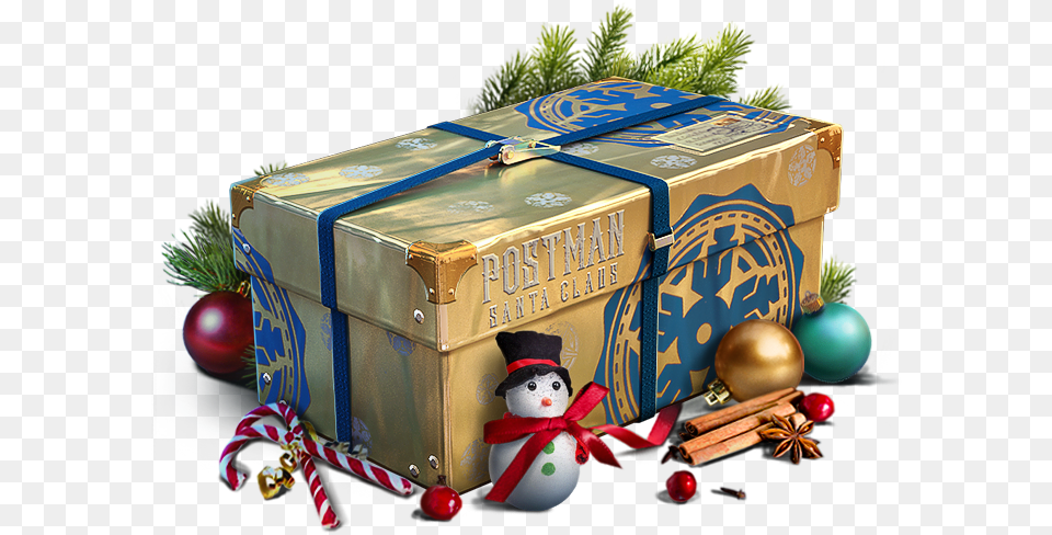 Thumbnail World Of Warships Santa Crates, Box, Nature, Outdoors, Snow Png Image