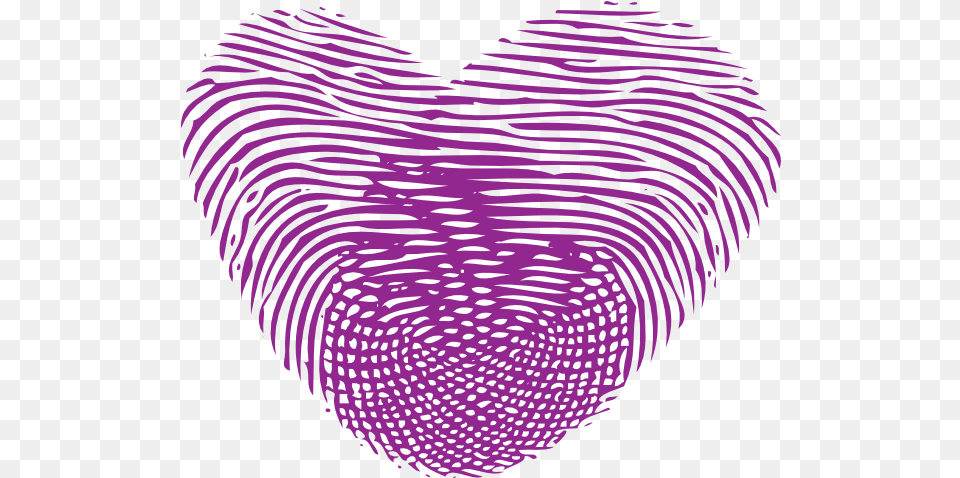 Thumbprint Heart Clip Art Fingerprint, Purple, Pattern, Person Free Png