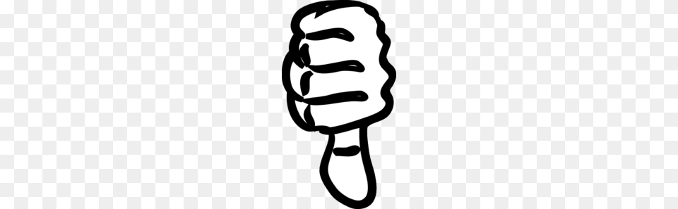 Thumbs Down Black And White Clip Art, Body Part, Hand, Person, Stencil Free Transparent Png