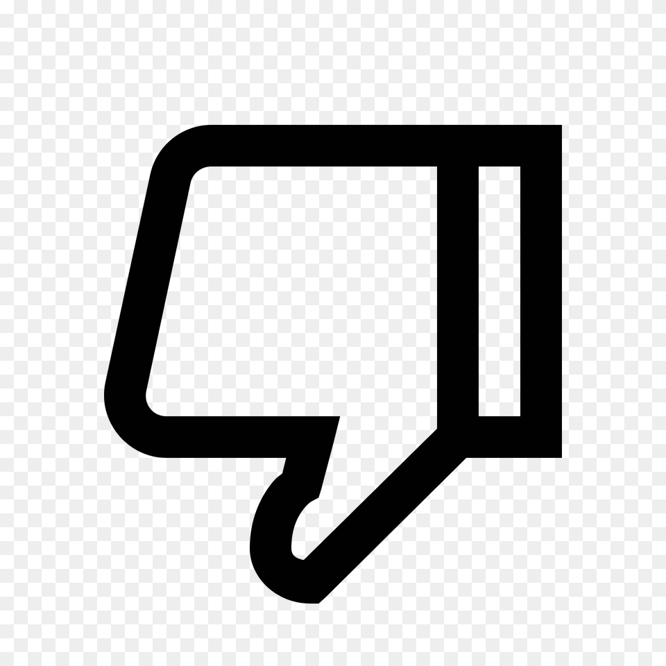 Thumbs Down Icon, Gray Free Transparent Png