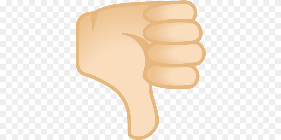 Thumbs Down Light Skin Tone Icon Emoji Daumen Nach Unten, Body Part, Finger, Hand, Person Free Png