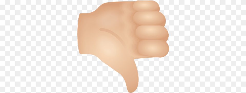 Thumbs Down Light Skin Tone Icon Fist, Body Part, Hand, Person, Finger Png Image