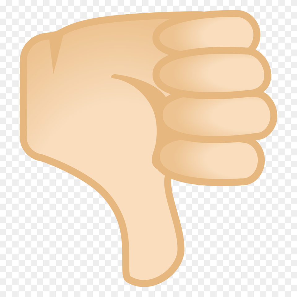 Thumbs Down Light Skin Tone Icon Noto Emoji People Bodyparts, Body Part, Finger, Hand, Person Png Image