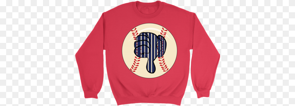 Thumbs Down T Shirt New York Pinstripe Baseball Unisex Crew Neck, Long Sleeve, Sweatshirt, Sweater, Clothing Free Transparent Png