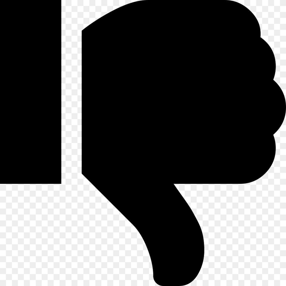Thumbs Down Thumb Down Font Awesome, Silhouette, Person Png