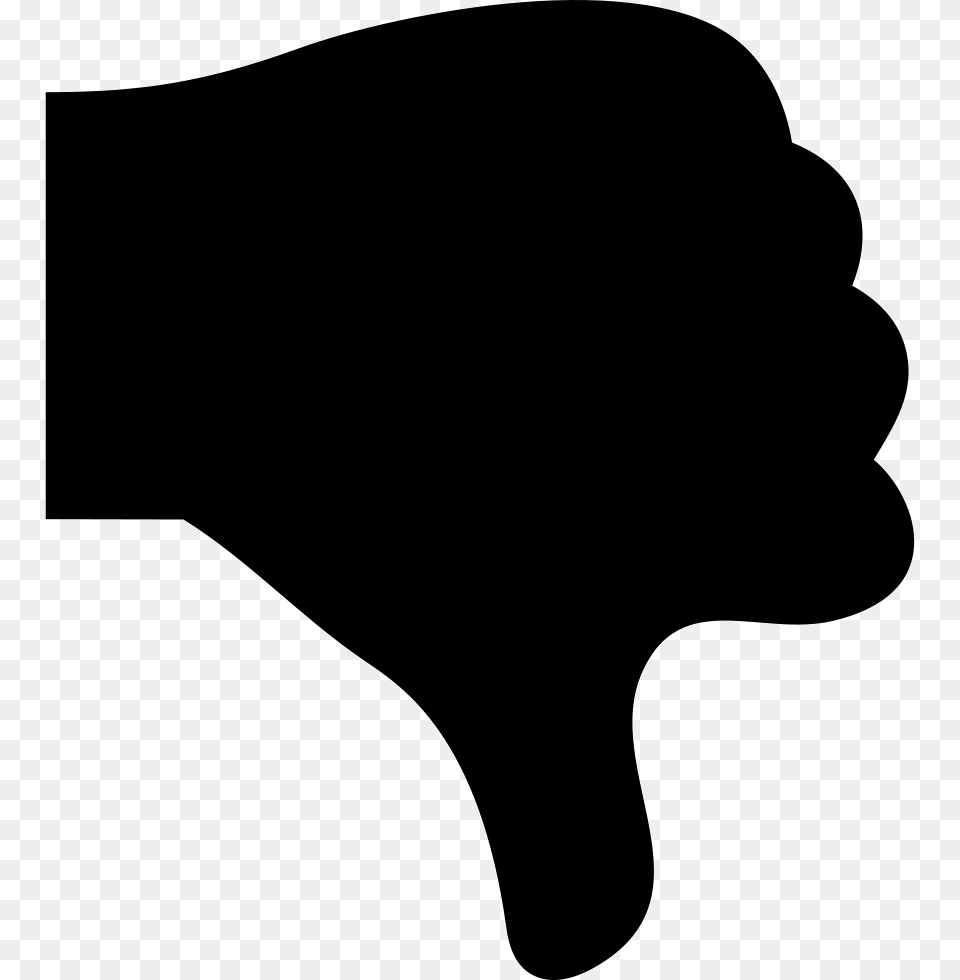 Thumbs Down Vector, Silhouette, Body Part, Hand, Person Png
