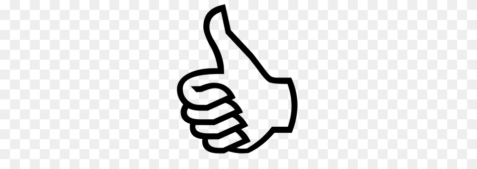 Thumbs Up Gray Free Png Download