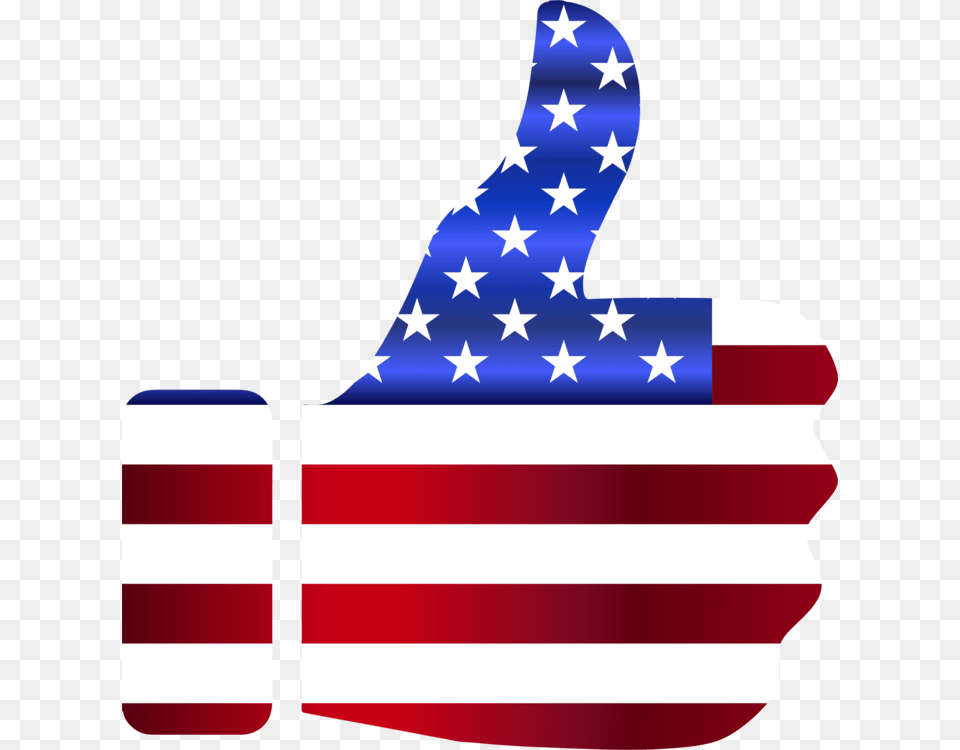 Thumbs Up American Flag Enhanced Clip Art The American Flag, American Flag Png Image