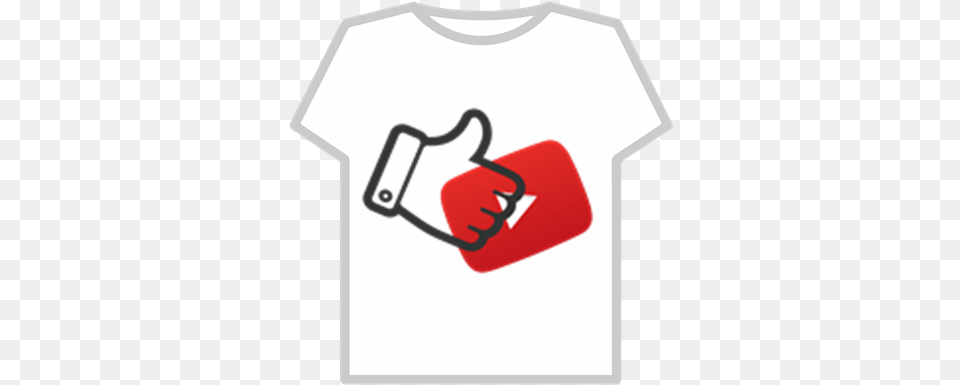 Thumbs Up And Youtube Logo T T Shirt Youtube Roblox, Clothing, T-shirt, Dynamite, Weapon Png