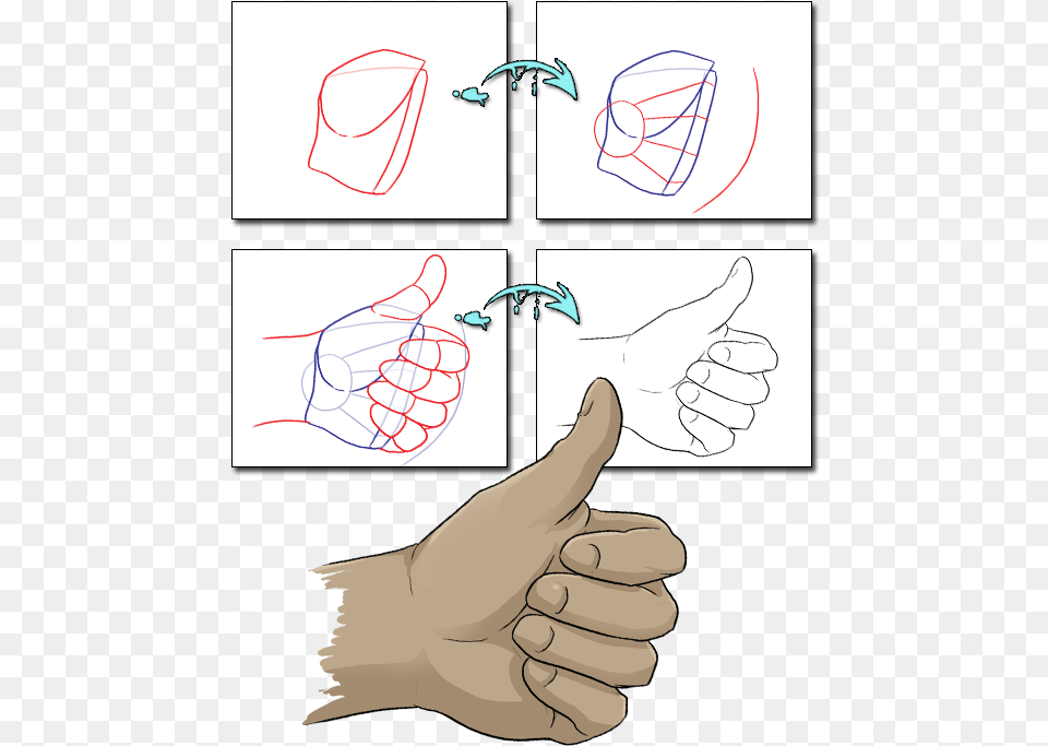 Thumbs Up Anime Draw, Body Part, Finger, Hand, Person Free Png