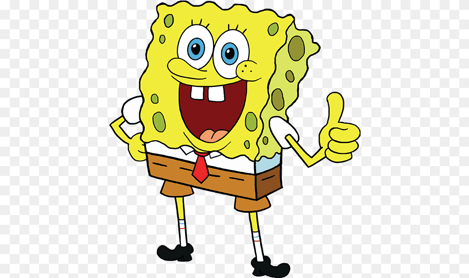 Thumbs Up Cartoon Spongebob Pixshark Spongebob Squarepants, Animal, Bear, Mammal, Wildlife Free Png