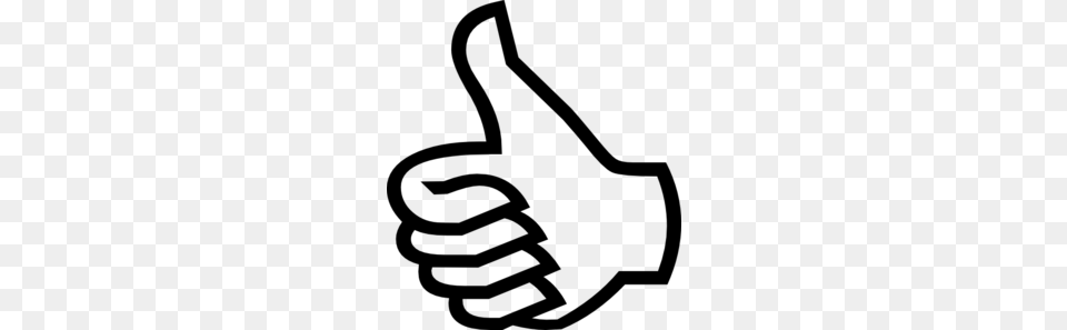 Thumbs Up Clip Art, Gray Free Png Download