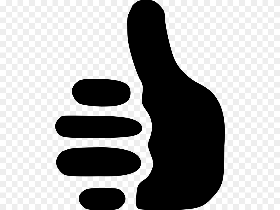 Thumbs Up Down Gray Free Transparent Png