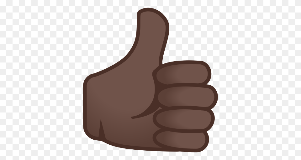 Thumbs Up Emoji With Dark Skin Tone Meaning And Pictures, Body Part, Finger, Hand, Person Png Image