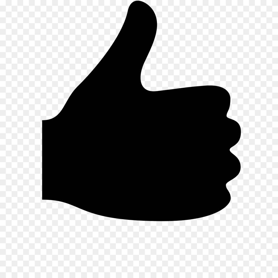 Thumbs Up Icon, Gray Free Png Download