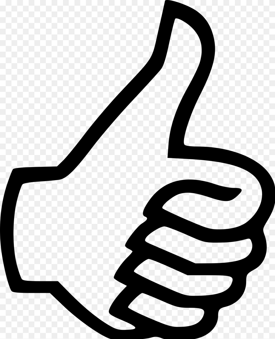 Thumbs Up Icon Left Transparent Background Thumbs Up Clipart, Gray Png Image