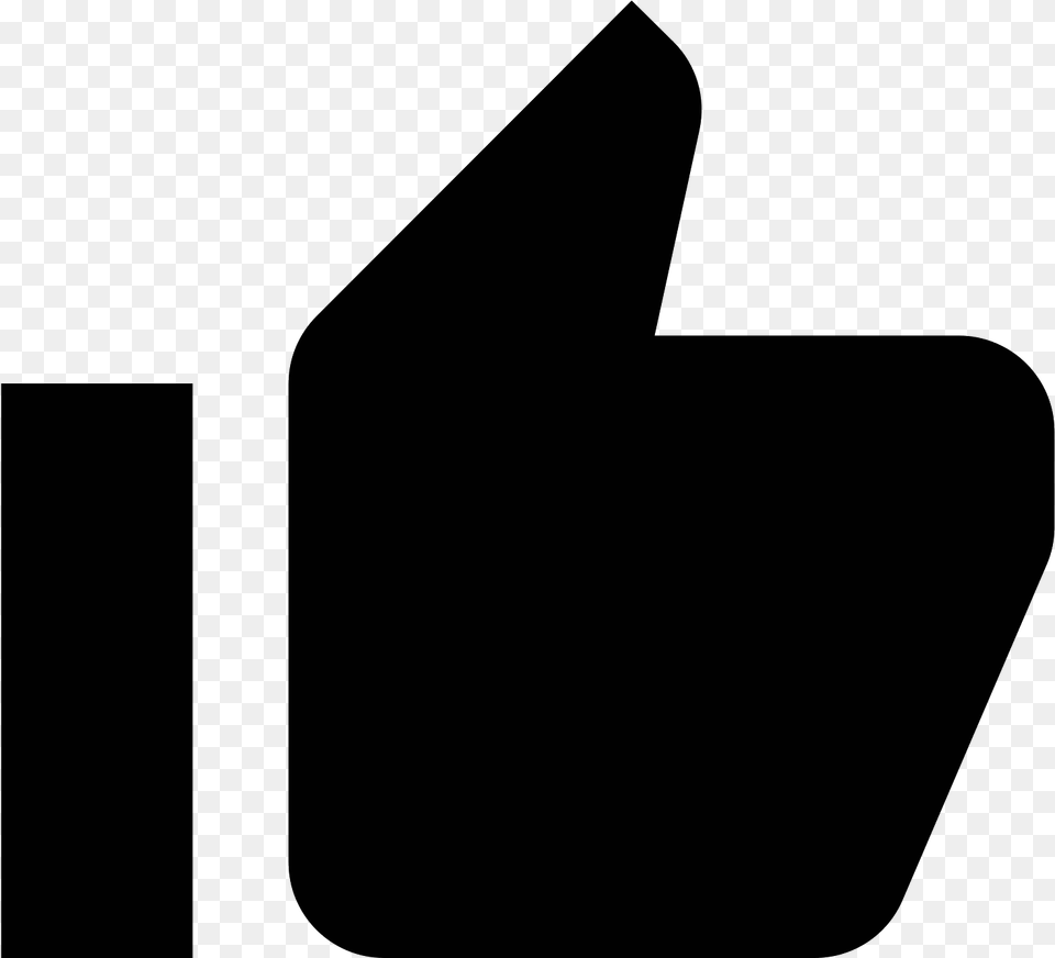 Thumbs Up Icon Like Icon Material Design, Gray Png Image