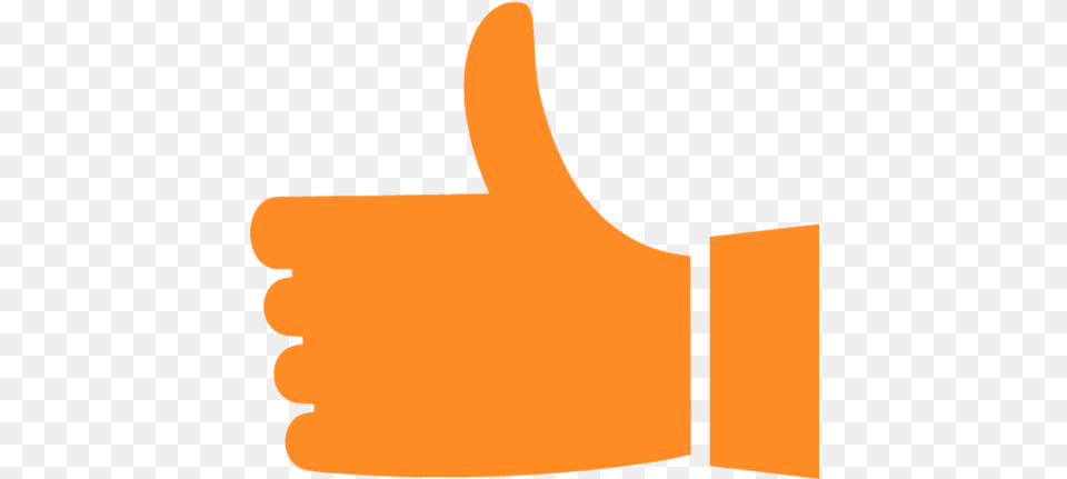 Thumbs Up Icon Orange Thumb Up Icon, Body Part, Finger, Hand, Person Png Image