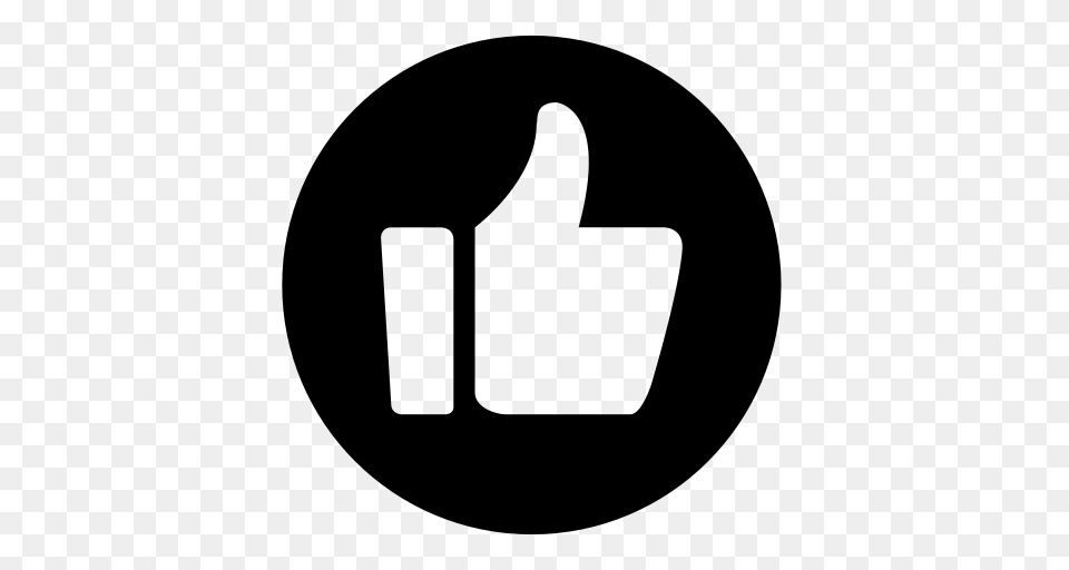 Thumbs Up Icon With And Vector Format For Unlimited, Gray Free Transparent Png