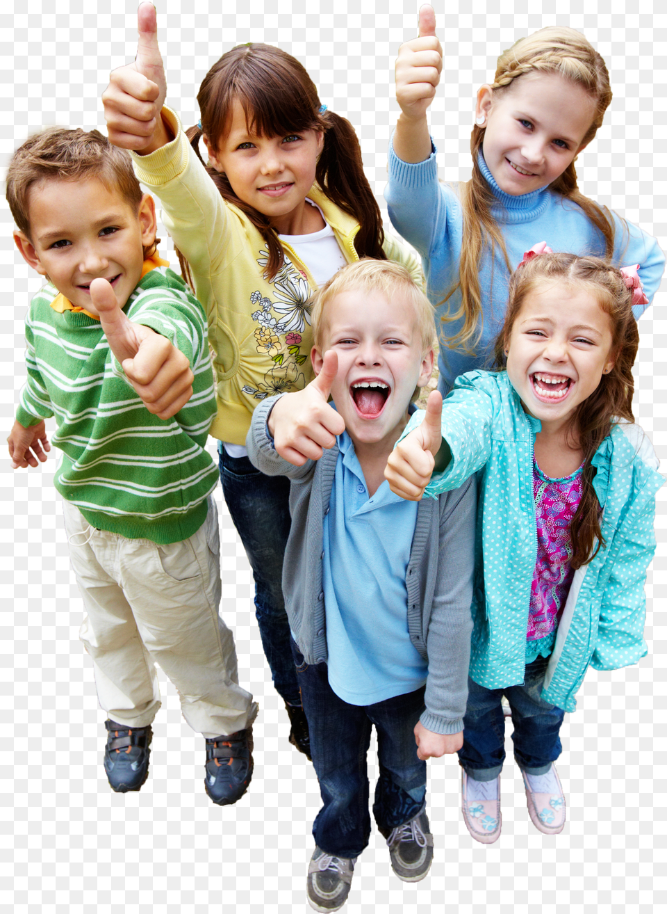 Thumbs Up Kid Kids Thumbs Up Free Png Download