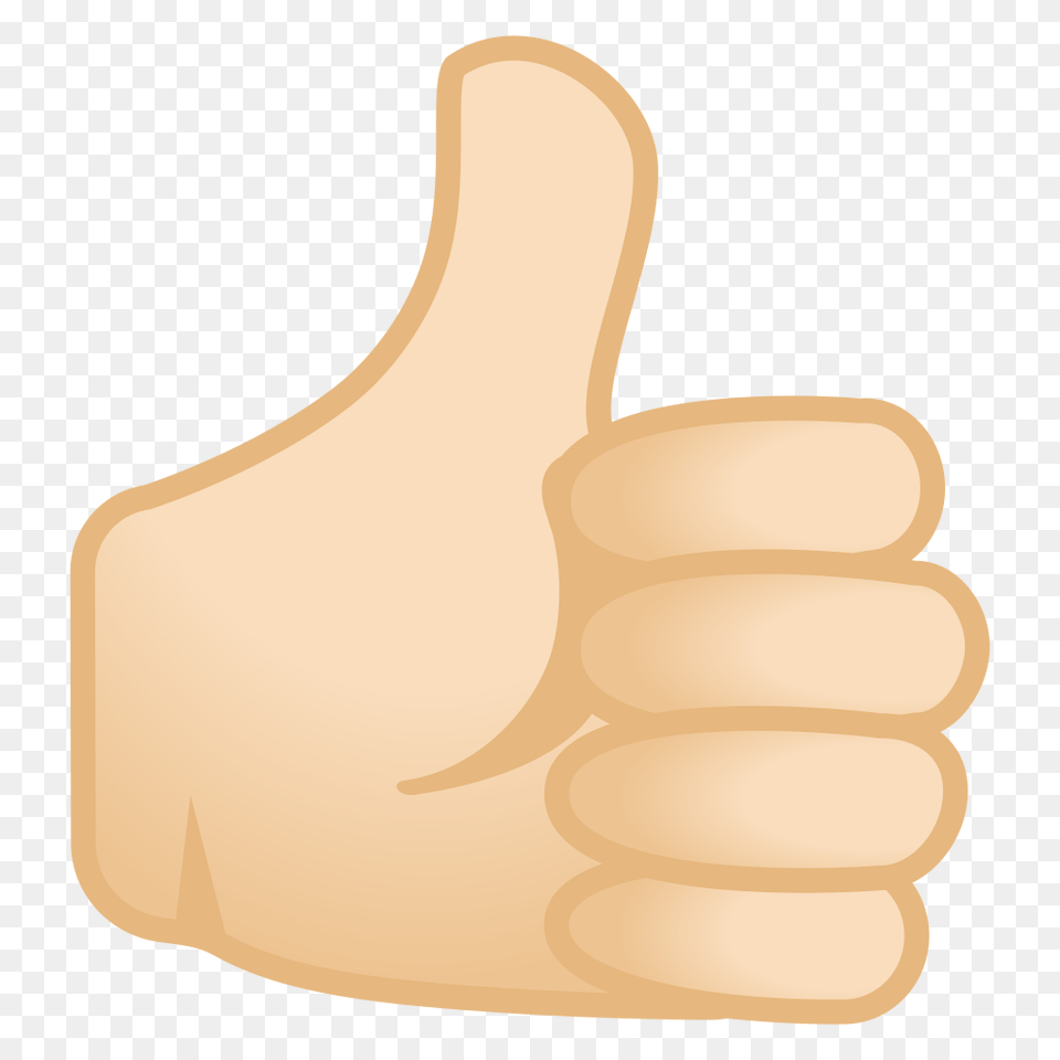 Thumbs Up Light Skin Tone Icon Emoji Pollice In Su, Body Part, Finger, Hand, Person Free Transparent Png