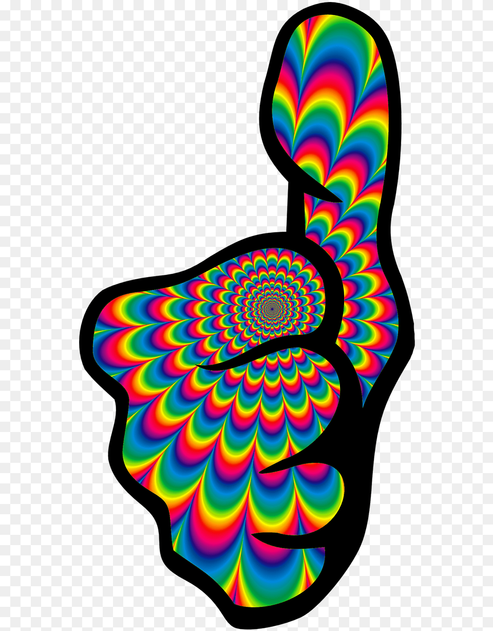 Thumbs Up Like 60s Psychedelic Thumbs Up, Pattern, Spiral, Accessories, Fractal Png Image
