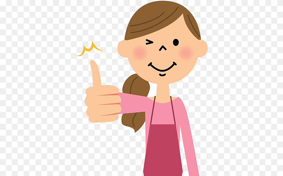 Thumbs Up Royalty Free Woman Home Vector Images Transparent Girl With Thumbs Up Cartoon, Body Part, Finger, Hand, Person Png