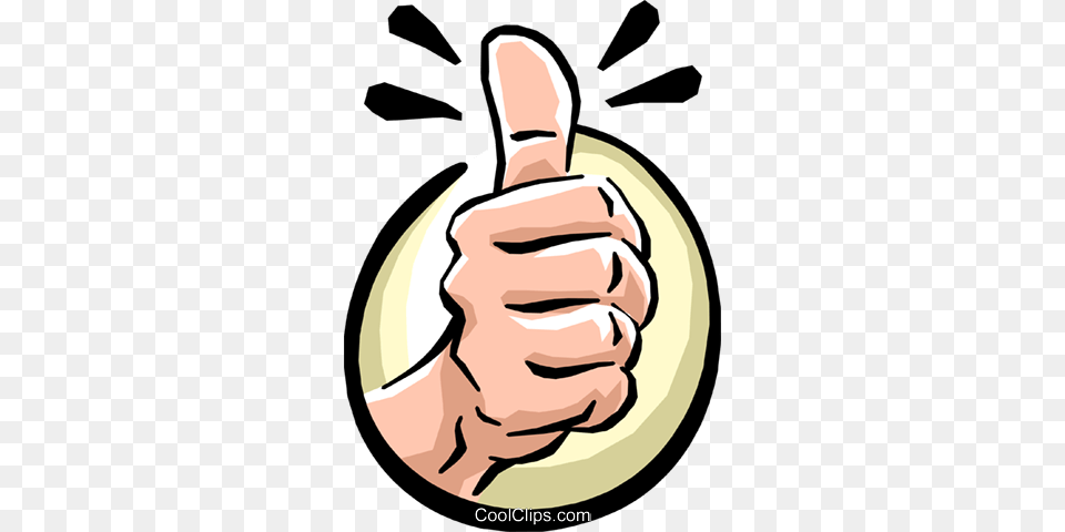 Thumbs Up Royalty Vector Clip Art Illustration, Body Part, Finger, Hand, Person Free Png Download