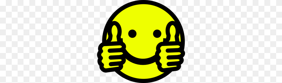 Thumbs Up Smiley Clip Art Over Passes Smiley, Body Part, Finger, Hand, Person Png