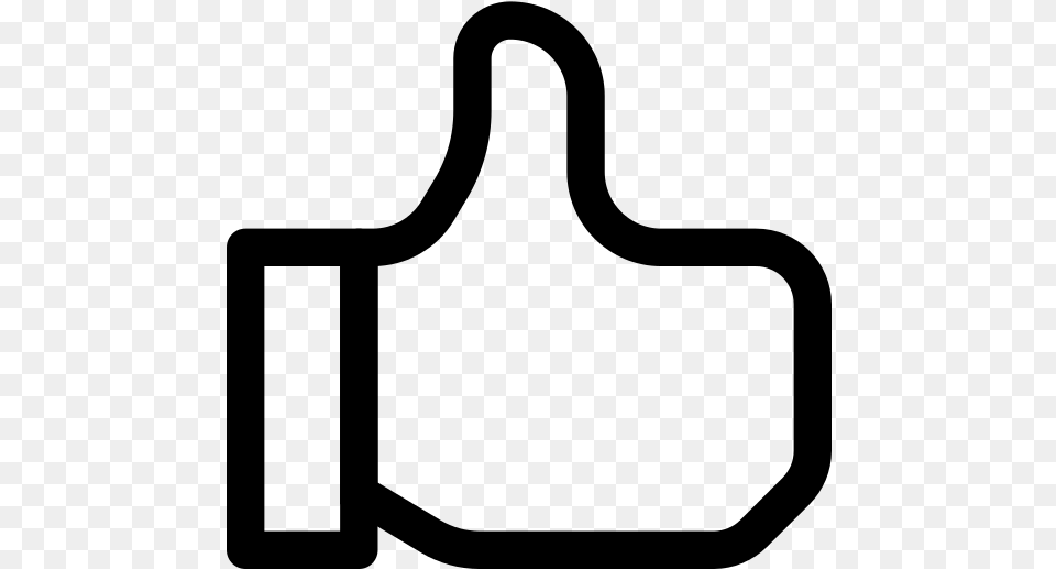 Thumbs Up Transparent Approval, Gray Free Png