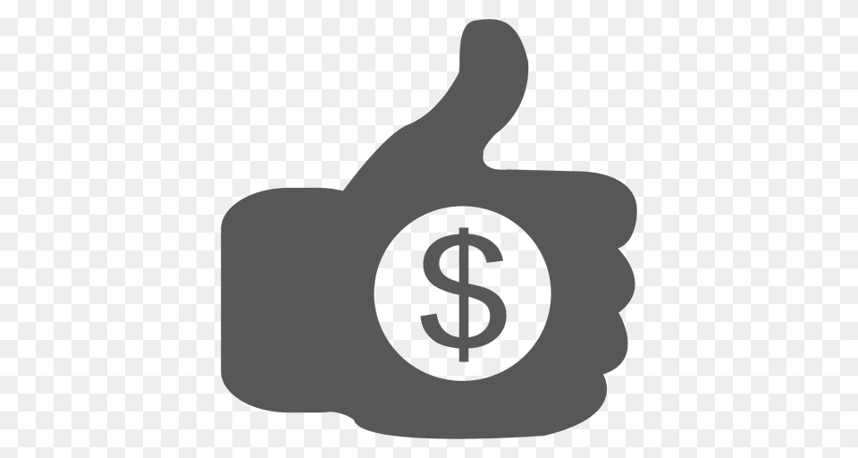 Thumbsup Dollar Icon, Grass, Plant Png Image