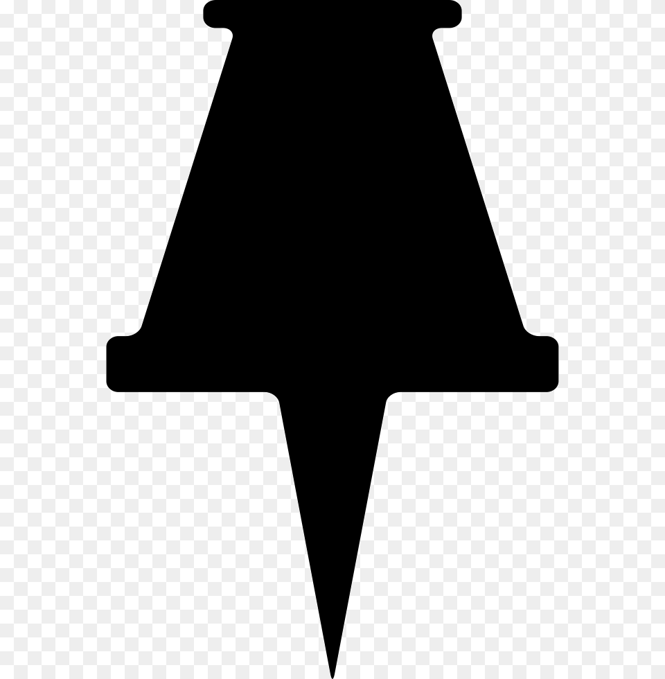 Thumbtack Clip Art Silueta Chinche, Symbol, Silhouette, Logo Png
