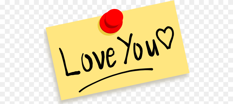 Thumbtack Note Love You Clip Art Vector Clip Love You Clipart, Text, White Board Free Png
