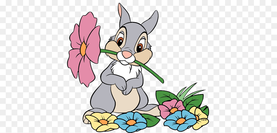Thumper Clip Art Disney Clip Art Galore, Cartoon, Flower, Plant Png