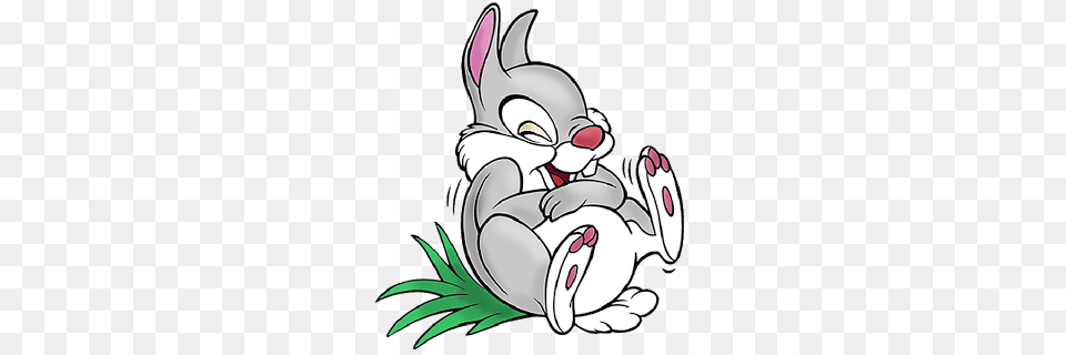 Thumper In The Grass Laughing Animals Clipart, Cartoon, Book, Comics, Publication Png Image