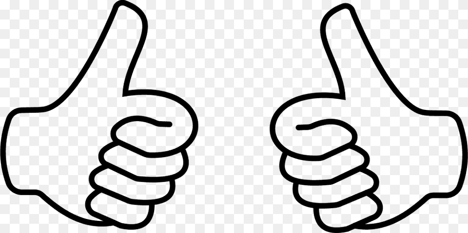 Thums Up Thumbs Up Clipart, Gray Free Png Download