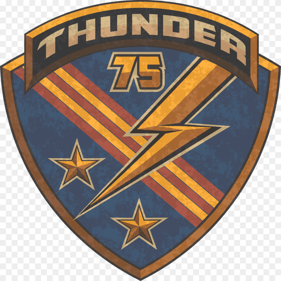 Thunder 75 Fallout, Badge, Logo, Symbol, Emblem Free Png