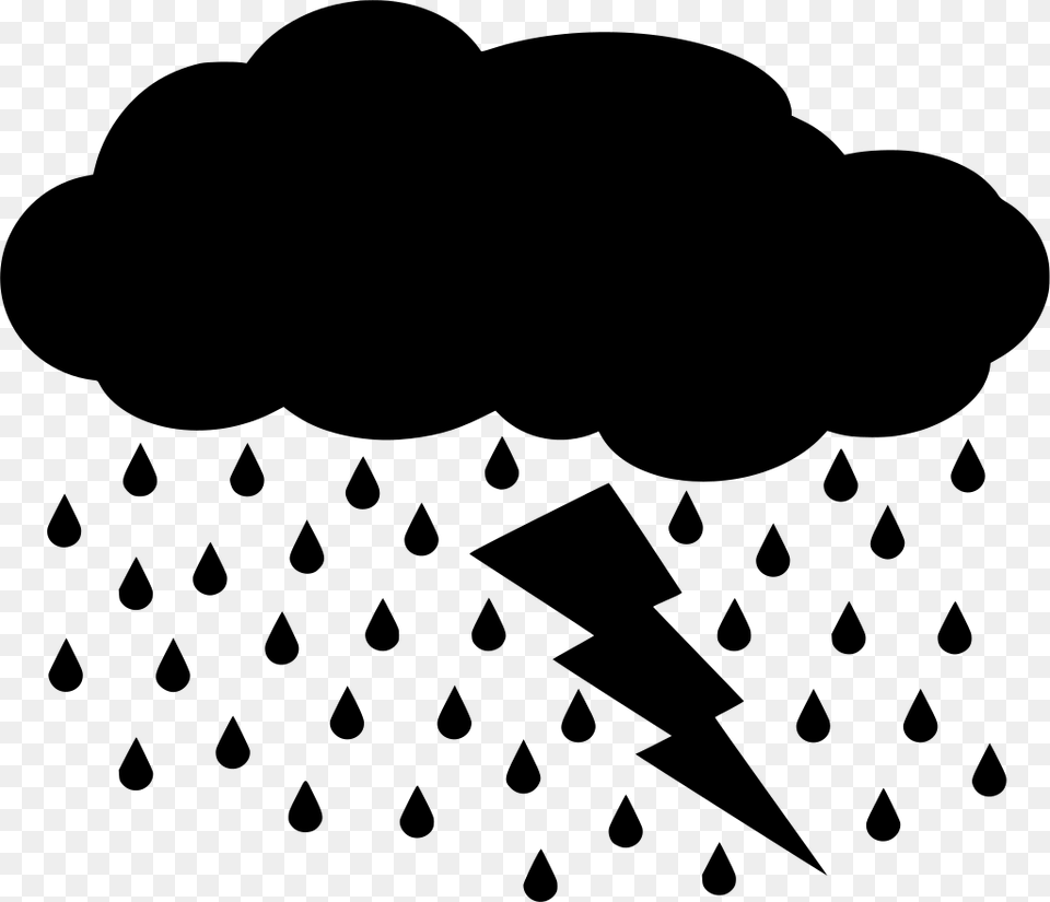 Thunder And Lightning Clipart, Gray Png